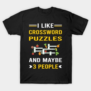 3 People Crossword Puzzles T-Shirt